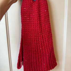 Red Knit Skirt